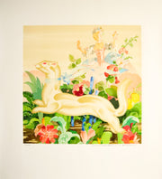 1950s French Lithography, Le Furet, Jean A. Mercier